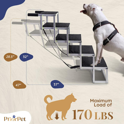 5 Steps Outdoor Dog Stairs